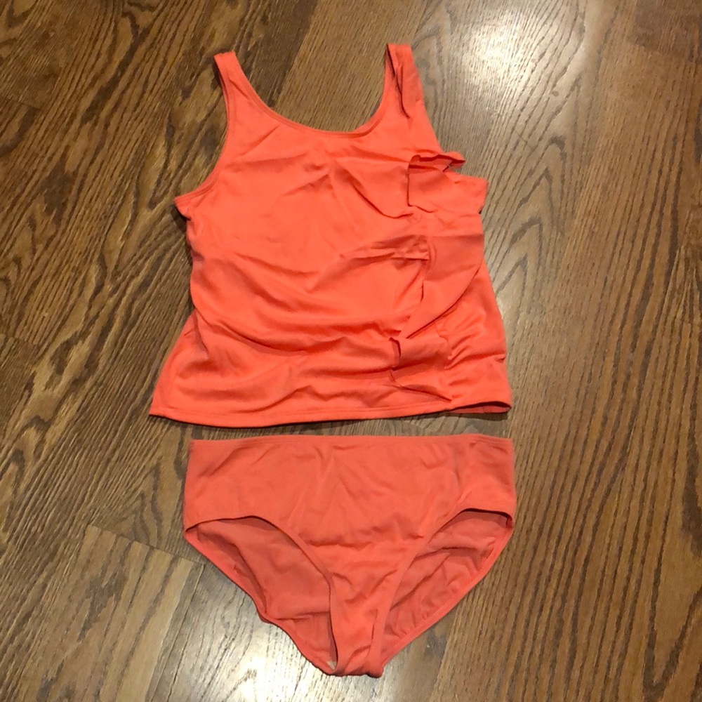 Lands End girls 2pc swim suit